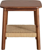 Alaterre Furniture Calais 2-Tier Solid Wood End Table - Image 7