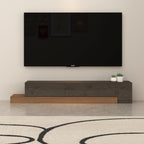 Retractable TV Stand, Solid Wood Minimalist TV Shelf, Mid-Century TV Console - Image 3