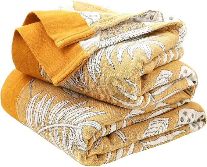 Boho Throw Blanket for Bed 100% Cotton Ultra Soft Rustic Quilt Fall Blanket by LUTBMFindYourFreeSpiritatHome