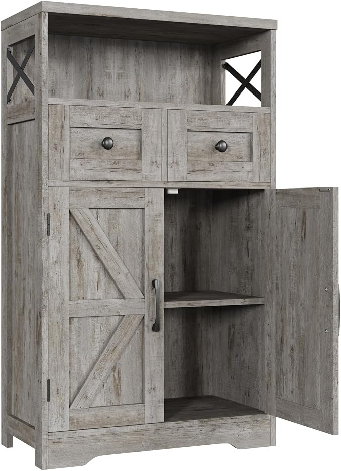 FiveWillowise Small Farmhouse Storage Cabinet - Image 8