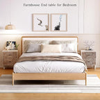 SUNBURY Vintage Wooden Nightstand - Image 6