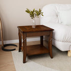 PADMA HOUSE Solid Wood End Table - Image 8