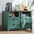 Joaxswe 18" Farmhouse Night Stands Set of 2 by Joaxswe