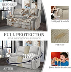 100% Waterproof Sectional Recliner Couch Covers - Image 5
