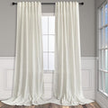 Pitalk Back Tab Linen Curtains 95 Inches Long 2 Panels Set by Pitalk