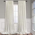 Pitalk 104 Inch Curtains Linen Sheer Drape by Pitalk