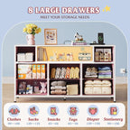 WLIVE Dresser TV Stand for 45, 55 inch TV, Entertainment Center - Image 4