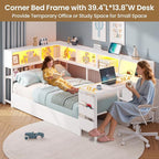 DICTAC Corner Twin Bed Frame - Image 5