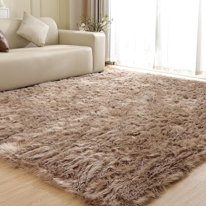 ORINOVA Beige Area Rugs for Living Room Bedroom Nursery 9X12 Washable Faux by ORINOVA
