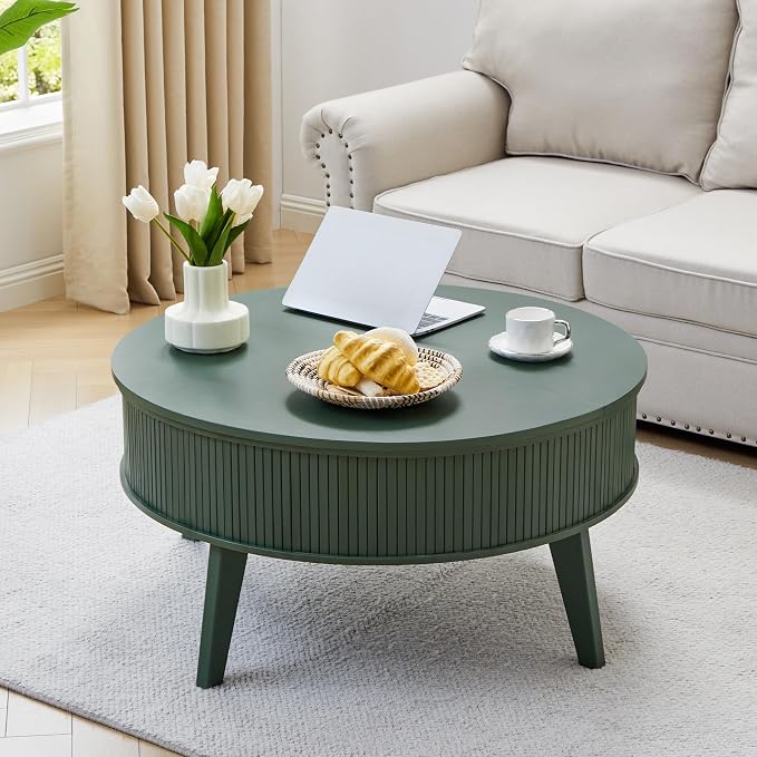 Round Lift Top Coffee Table - Image 4