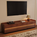 POVISON Fully-Assembled Mid Century Modern TV Stand, 78.74" Wood Media Console by POVISON