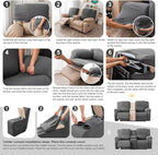 Genina Recliner Loveseat Covers - Image 7