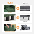 WUTUTUEE 58”Modular Sectional Loveseat Sofa - Image 5