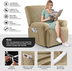 Timeles Recliner Covers Extra Wide Recliner Chair Cover Reclining Sofa - Image 3