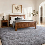 4x6 Ft Shag Rugs for Bedroom Living Room, Ultra Soft Fluffy Furry Area Rugs for - Image 2