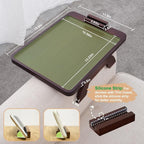 SINWANT Couch Armrest Table, Large Bamboo Couch Arm Table 360° Phone Holder - Image 4