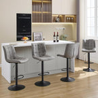 FIRAVOE Swivel Bar Stools Set of 4, Modern Adjustable Bar Stools - Image 9