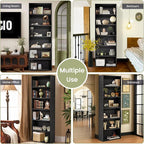 GRUSIGN 71" Tall 6-Tier Bookshelf, Large Open Display Bookcase - Image 10