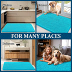 OLANLY Dog Door Mat for Muddy Paws 59x24, Super Absorbent Chenille Mud Mat | - Image 8