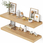 Dreamland 48" Floating Shelves for Wall, Wall-Mounted Shelves for Bedroom by Dreamland