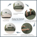 MYSKY HOME Couch Covers for 3 Cushion Couch Sofa, Sectional Couch Cover L Shape - Image 7