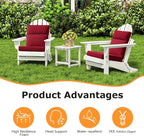 Unimatta Outdoor High Back Chair Cushion Seat Pads, 44 x 21 Inch - Image 2