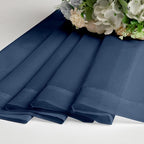 Chyhomenyc Sheer Navy Blue Curtains 90 inches Long 2 Panels, Light Filtering - Image 9
