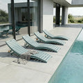 Folding HDPE Pool Lounge Chairs Set of 4, Pre-Assembled Outdoor Chaise Lounge by YourPerfectOutdoorEscape