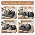 GRUSIGN 107'' Cloud Sectional Boneless Couches - Image 5