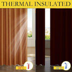 NICETOWN 100% Blackout Burnt Orange Curtains, W52 x L90 in, Thick Linen Blend - Image 6