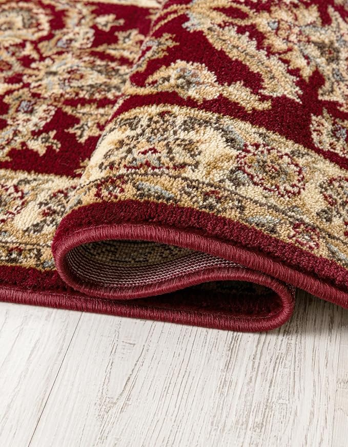 Rugs.com Aditi Collection Rug – 10x13 Red Medium-Pile Rug Perfect - Image 5
