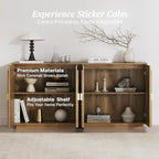 BELLEZE Modular Fluted Sideboard Buffet Cabinet - Image 4