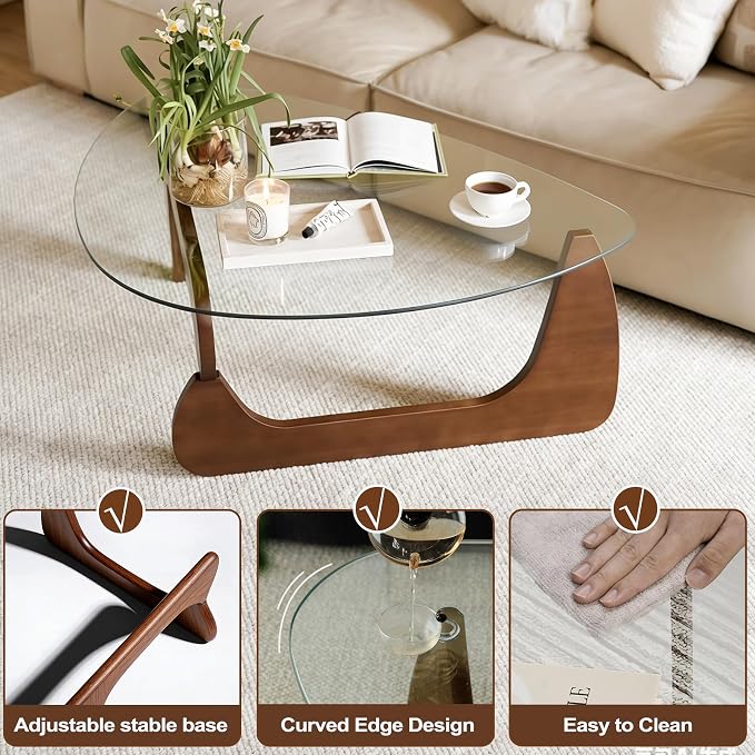 Modern Coffee Table for Living Room Retro Center Table - Image 4