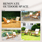 IDZO Natural 3-Piece Patio Bistro Sets - Image 8
