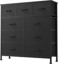 DUMOS 9 Drawer Dresser for Bedroom, Fabric Storage Organizer by DumosLifestyle
