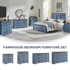 ACCOHOHO Farmhouse Nightstands Set of 2, 22 Inch Wide End Table - Image 4