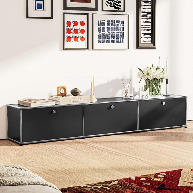 Modern Storage Cabinet Versatile Free-Standing Organizer - Image 2