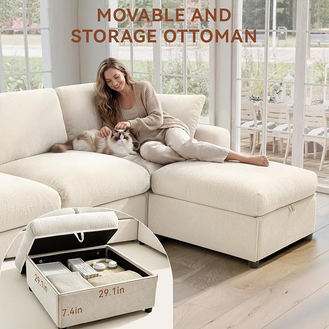 Ihanherry Cloud Sectional Couches - Image 3