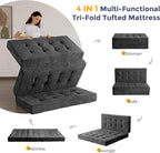 MAXYOYO 6" Folding Sofa Bed for Floor, Tufted Tri-Fold Floor Mattress - Image 5