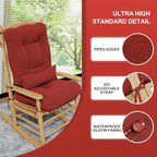 Rocking Chair Cushions with Pillow, Waterproof and Fade-Resistant Thicken - Image 6