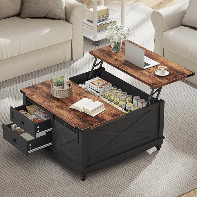 ALLSTAND 31.5" Lift Top Coffee Table by ALLSTAND