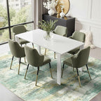 Rugflix 8x10 Area Rugs for Living Room, Washable Light Green Large Rug | - Image 3