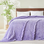 NEWCOSPLAY Fleece Clouds Cozy Queen Blanket - Image 2