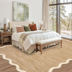 GarveeHome Scalloped Washable Rug 6x9 Rugs - Image 3