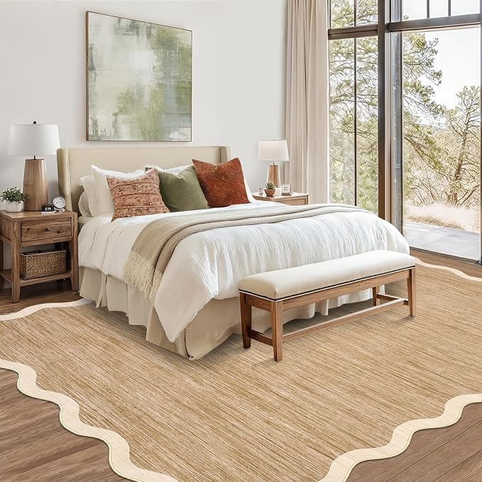 GarveeHome Scalloped Washable Rugs 10x13 Rug - Image 3