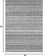 cotiled Boho 5x8 Area Rugs for Living Room: Soft Moroccan Washable Rug | Solve - Image 2