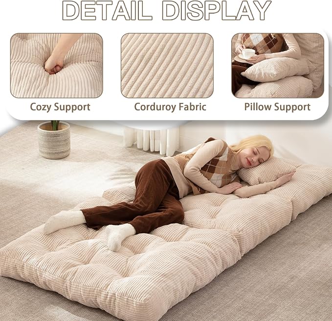 Folding Sofa Bed, Convertible Sleeper Chair - Image 4