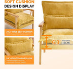 VINGLI Mid-Century Modern Cloud Accent Armchairs set of 2 - Image 7