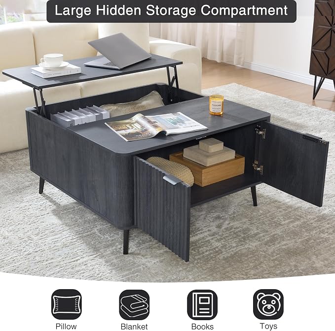 35.4" Lift Top Coffee Table - Image 4