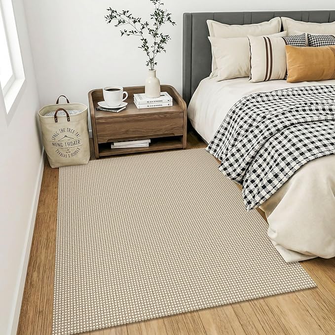 KOZYFLY Washable 4x5 Entry Woven Area Rug, Braided Throw Rugs - Image 8